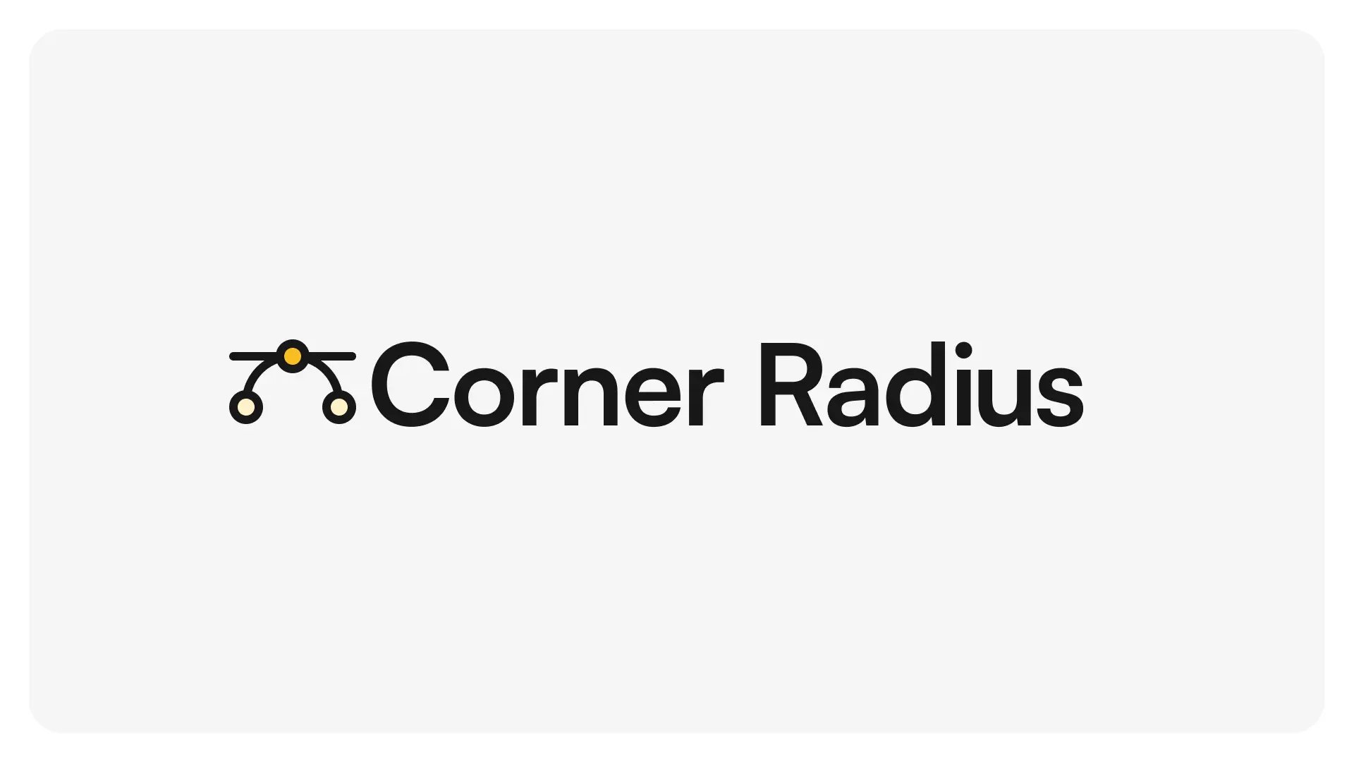 Corner radius guidelines10