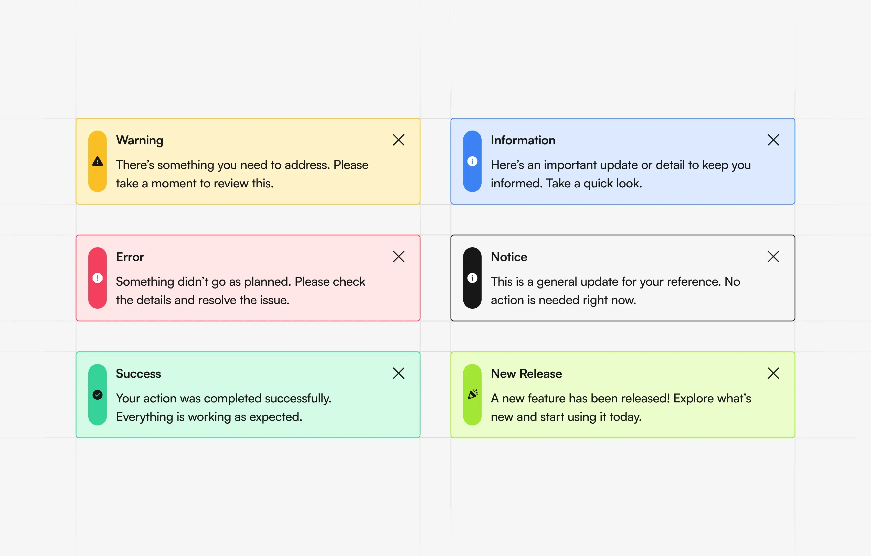 Design System: Toasts3
