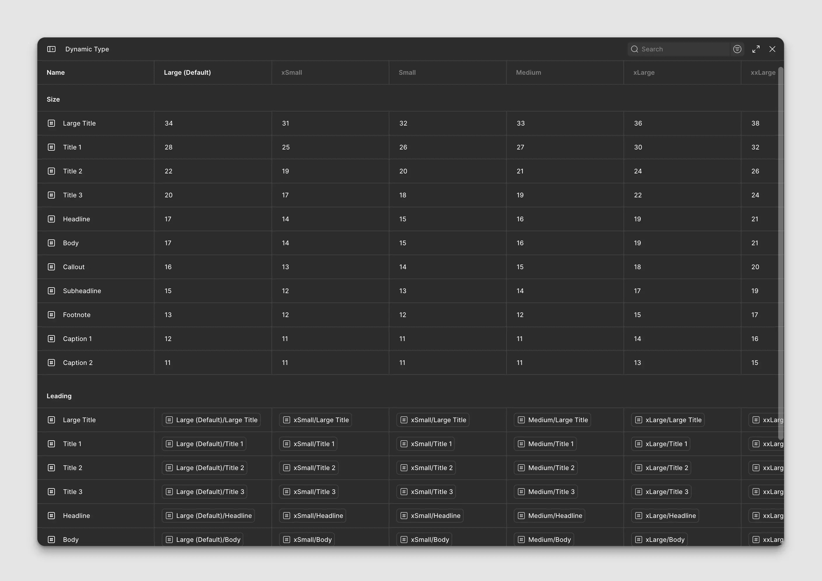 Design System: Typography Variables6