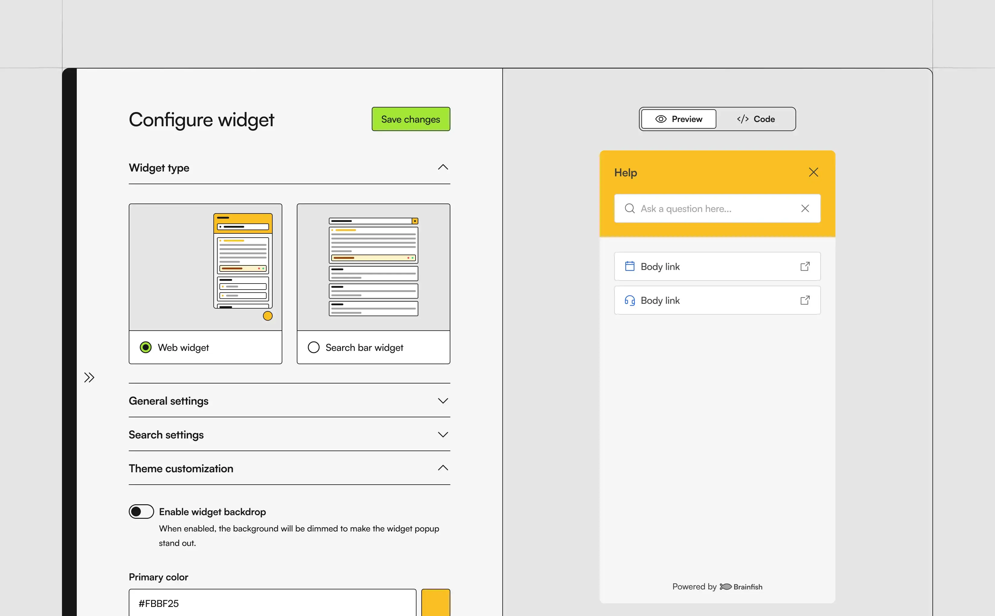 Widget and agent setup exploration1